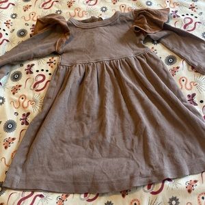 3 for $15 Kate quinn brown flutter sleeve dress